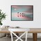 Family flamingos by Natalia Baras 23-in. W x 16-in. H. Canvas Wall Art Print Framed in Black